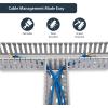 StarTech.com 2x2in Open Slot Wiring Cable Raceway Duct with Cover, Server Rack Cable Management, Cable Cover Duct, Cord Hider / Organizer, PVC Cable Manager, TAA Compliant (AD2X2)(3.0 in (7.5 cm) x 3.0 in (7.5 cm))