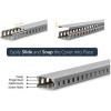 StarTech.com 2x2in Open Slot Wiring Cable Raceway Duct with Cover, Server Rack Cable Management, Cable Cover Duct, Cord Hider / Organizer, PVC Cable Manager, TAA Compliant (AD2X2)(2.0 in (5.0 cm) x 1.0 in (2.5 cm))