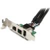StarTech.com 3 Port 2b 1a 1394 Mini PCI Express FireWire Card Adapter – FireWire adapter – PCIe Mini Card – FireWire 800 – 2 ports + 1 x FireWire , TAA (MPEX1394B3)