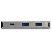 StarTech.com 3 Port USB C Hub with Gigabit Ethernet RJ45 GbE Port – 2X USB-A, 1x USB-C – SuperSpeed 10Gbps USB 3.2 Gen 2 Type C Hub Adapter – USB Bus Powered – Aluminum – Works w/TB3, TAA