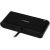 StarTech.com 3 Port USB-C Hub with Gigabit Ethernet & 60W Power Delivery Passthrough Laptop Charging – USB-C to 3x USB-A (USB 3.0 SuperSpeed 5Gbps) – USB 3.1/3.2 Gen 1 Type-C Adapter Hub (HB30C3AGEPD)(Black)