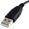 StarTech.com 3 ft / 91cm Micro USB Cable – A to Left Angle Micro B – USB Type A – 90 Degree Micro-USB Type B (M) – Black (UUSBHAUB3LA)