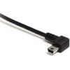 StarTech.com 3 ft. (0.9 m) Right Angle USB to Mini USB Cable – USB 2.0 A to Right Angle Mini B – Black – Mini USB Cable (USB2HABM3RA)(3 ft / 1m)