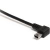 StarTech.com 3 ft. (0.9 m) Right Angle USB to Mini USB Cable – USB 2.0 A to Right Angle Mini B – Black – Mini USB Cable (USB2HABM3RA)(6 ft / 2m)
