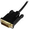 StarTech.com 3 ft Mini DisplayPort to DVI Active Adapter Converter Cable – 3ft (0.9m) Active mDP to DVI M/M Cable for PC 1920×1200 – Black(Black)