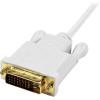 StarTech.com 3 ft Mini DisplayPort to DVI Active Adapter Converter Cable – 3ft (0.9m) Active mDP to DVI M/M Cable for PC 1920×1200 – Black(White Active)