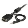 StarTech.com 30 ft Coax High Resolution Monitor VGA Cable with Audio HD15 M/M (MXTHQMM30A)(15 ft)