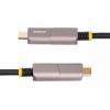 StarTech.com 30ft (9.15m) USB-C to HDMI 2.0 Active Optical Cable (AOC), 4K 60Hz, USB Type-C to HDMI Adapter Cable, CL3 Rated(50 ft / 15.2 m)