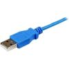 StarTech.com 3.3 ft. (1 m) USB to Micro USB Cable – USB 2.0 A to Micro B – White – Micro USB Cable (USBPAUB1MW)(Blue)