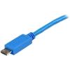 StarTech.com 3.3 ft. (1 m) USB to Micro USB Cable – USB 2.0 A to Micro B – White – Micro USB Cable (USBPAUB1MW)(Blue)
