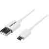 StarTech.com 3.3 ft. (1 m) USB to Micro USB Cable – USB 2.0 A to Micro B – White – Micro USB Cable (USBPAUB1MW)(White)
