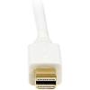 StarTech.com 3ft (0.9m) Mini DisplayPort to DVI Cable – Mini DP to DVI Adapter Cable – 1080p Video – Passive mDP 1.2 to DVI-D Single Link – mDP or Thunderbolt 1/2 Mac/PC to DVI Monitor (MDP2DVIMM3B)(White)