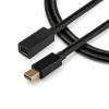 StarTech.com 3ft (1m) Mini DisplayPort Extension Cable – 4K x 2K Video – Mini DisplayPort Male to Female Extension Cord – mDP 1.2 Extender Cable (MDPEXT3)(3 ft / 1m)
