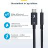 StarTech.com 3ft (1m) Thunderbolt 5 Cable, 80Gbps/120Gbps, 240W PD, 8K 60Hz, Thunderbolt Certified, TB5/TB4/USB4/USB-C