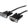 StarTech.com 3m Black Straight Through DB9 RS232 Serial Cable – DB9 RS232 Serial Extension Cable – Male to Female Cable (MXT1003MBK), 10 ft / 3m(Black)