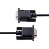 StarTech.com 3m RS232 Serial Null Modem Cable, Crossover Serial Cable w/Al-Mylar Shielding, DB9 Serial COM Port Cable Female to Male, Compatible w/DTE Devices, Black, F/M (9FMNM-3M-RS232-CABLE)
