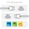 StarTech.com 3m White USB-C Charging Cable, USB-IF Certified USB C Cable, 240W PD, USB 2.0 Type-C Laptop Charger Cord, M/M