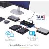 StarTech.com 4 Bay SSD/HDD Hard Drive Eraser, 2.5/3.5″ SATA, Hostless Standalone Secure Erase, Disk Sanitizer, Hardware Wiper Erasing Tool, 9 Modes, RS232 Printer Port, NIST/DOD, LCD, TAA (SATERASER4)(Hostless Eraser / Copier)