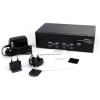 StarTech.com 4 Port DVI VGA Dual Monitor KVM Switch USB with Audio and USB 2.0 Hub, TAA (SV431DDVDUA)(4 Port)