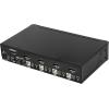 StarTech.com 4 Port DisplayPort KVM Switch – 4K 60Hz – Single Display – Dual Port UHD DP 1.2 USB KVM Switch with Integrated USB 2.0 Hub & Audio – Dell, HP, Apple, Lenovo – TAA Compliant (SV431DPUA2)(Single Monitor (4K60))
