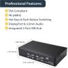 StarTech.com 4 Port DisplayPort KVM Switch – 4K 60Hz – Single Display – Dual Port UHD DP 1.2 USB KVM Switch with Integrated USB 2.0 Hub & Audio – Dell, HP, Apple, Lenovo – TAA Compliant (SV431DPUA2)(Single Monitor (4K60))
