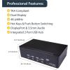 StarTech.com 4 Port DisplayPort KVM Switch – 4K 60Hz – Single Display – Dual Port UHD DP 1.2 USB KVM Switch with Integrated USB 2.0 Hub & Audio – Dell, HP, Apple, Lenovo – TAA Compliant (SV431DPUA2)(Dual Monitor (4K60) – SV431DPDDUA2)