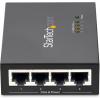 StarTech.com 4 Port Gigabit Midspan – PoE+ Injector – 802.3at and 802.3af – Wall-mountable Power over Ethernet Midspan , TAA (POEINJ4G)(802.3at 30W)