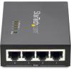 StarTech.com 4 Port Gigabit Midspan – PoE+ Injector – 802.3at and 802.3af – Wall-mountable Power over Ethernet Midspan , TAA (POEINJ4G)(802.3at 30W)
