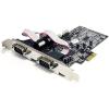 StarTech.com 4 Port Native PCI Express RS232 Serial Adapter Card with 16550 UART – Low Profile Serial Card (PEX4S553), Green