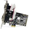StarTech.com 4 Port Native PCI Express RS232 Serial Adapter Card with 16550 UART – Low Profile Serial Card (PEX4S553), Green