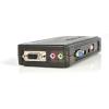 StarTech.com 4 Port USB KVM Switch Kit with Cables and Audio – Black (SV411KUSB)(4 Port)