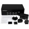 StarTech.com 4 Port VGA KVM Switch – Dual VGA – Hot-key & Audio Support – 1920×1200 KVM Switch – KVM Video Switch (SV431DVGAU2A)(4 Port)