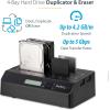 StarTech.com 4-Bay Hard Drive Duplicator and Eraser, External Standalone 1:3 HDD/SSD Cloner/Copier, USB 3.0 / eSATA to SATA Docking Station, Hard Disk Copier / Sanitizer / Wiper Tool (SATDOCK4U3RE)(2 Bay)