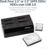 StarTech.com 4-Bay USB 3.0 To SATA Hard Drive Docking Station, USB Hard Drive Dock, External 2.5/3.5″ SATA III SSD/HDD Docking Station, Hot-Swap Hard Drive Bay, Top-Loading (SDOCK4U33),Black