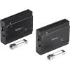 StarTech.com 4K HDMI KVM Extender Over Fiber – HDMI Video & USB Remote KVM Switch/Console Extender – up to 984ft/300m (MultiMode) – 2X 10G MMF SFP+ modules – KVM Extension Kit (TX/RX), TAA