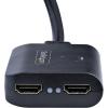StarTech.com 4K HDMI Splitter 1 In 2 Out – 4K 30Hz HDMI 1.4 2 Port Video Splitter Box -with high speed HDMI cable, USB power cable – Black (ST122HD4KU)(4K 60Hz)