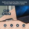 StarTech.com 4K USB C to HDMI, VGA & DVI Multi Port Video Display Adapter for Mac / Windows Laptop & Monitor (CDPVGDVHDBP)(Black  Silver)