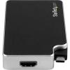StarTech.com 4K USB C to HDMI, VGA & DVI Multi Port Video Display Adapter for Mac / Windows Laptop & Monitor (CDPVGDVHDBP)(Black  Silver)