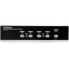 StarTech.com 4-Port KVM Switch for DVI Computers – 1U Rack-Mount KVM Switch with Audio – DVI KVM switch -2 port – 1U , TAA (SV431DVIUA)