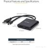 StarTech.com 4-Port Multi Monitor Adapter – Mini DisplayPort to DisplayPort MST Hub – 4x 1080p – Video Splitter for Extended Desktop Mode on Windows PCs Only – mDP to Quad DP Monitors (MSTMDP124DP)(mDP to 2x DP)