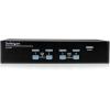 StarTech.com 4-Port USB KVM Swith with OSD – TAA Compliant – 1U Rack Mountable VGA KVM Switch (SV431DUSBU), Black(USB | Audio | USB 2.0 Hub)