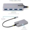 StarTech.com 4-Port USB-C Hub – 5Gbps – Bus Powered – USB C to 4x USB-A Hub w/ Optional Auxiliary Power Input – Portable Desktop/Laptop USB Hub – 1ft (30cm) Cable – USB Expansion Hub (5G4AB-USB-C-HUB)(Space Gray)