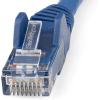 StarTech.com 50ft (15m) CAT6 Ethernet Cable – LSZH (Low Smoke Zero Halogen) – 10 Gigabit 650MHz 100W PoE RJ45 UTP Network Patch Cord Snagless w/Strain Relief – Blue CAT 6, ETL Verified (N6LPATCH50BL)