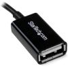 StarTech.com 5in Micro USB to USB OTG Host Adapter – Micro USB Male to USB A Female On-The-GO Host Cable Adapter (UUSBOTG)(Black)