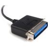 StarTech.com 6 ft / 2m USB to DB25 Parallel Printer Adapter Cable – 2 Meter USB to IEEE-1284 Printer Cable – USB A to DB25 M/F (ICUSB1284D25)(USB to Parallel)