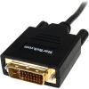 StarTech.com 6 ft Mini DisplayPort to DVI Cable – M/M – MDP to DVI Cable – MiniDP to DVI – Mini DP to DVI Converter (MDP2DVIMM6)(Black)