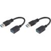 StarTech.com 6 ft SuperSpeed USB 3.0 Extension Cable A to A – M/F – 2m USB 3 Extension Cable (USB3SEXTAA6),Blue(Black)