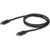 StarTech.com 6.6ft (2m) Passive Thunderbolt 3 Cable, 20Gbps, 100W PD, 4K Video, Thunderbolt Cable, Compatible with USB4/DP Alt Mode, Thunderbolt 4, USB 3.2/Type-C (TBLT3MM2MW)(2.7ft)