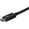 StarTech.com 6.6ft (2m) Passive Thunderbolt 3 Cable, 20Gbps, 100W PD, 4K Video, Thunderbolt Cable, Compatible with USB4/DP Alt Mode, Thunderbolt 4, USB 3.2/Type-C (TBLT3MM2MW)(2.7ft)