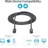 StarTech.com 6.6ft (2m) Passive Thunderbolt 3 Cable, 20Gbps, 100W PD, 4K Video, Thunderbolt Cable, Compatible with USB4/DP Alt Mode, Thunderbolt 4, USB 3.2/Type-C (TBLT3MM2MW)(6ft)